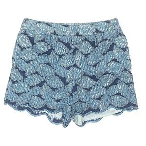 Blue Rain Blue Lace Mini Shorts Small